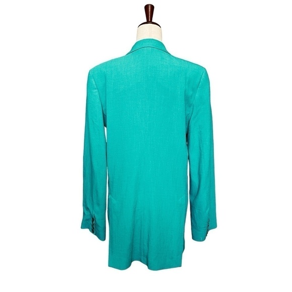 BAUM UND PFERDGARTEN Women’s Bristol One Button Blazer. Teal Blue Size 40 #1288 - Picture 8 of 11